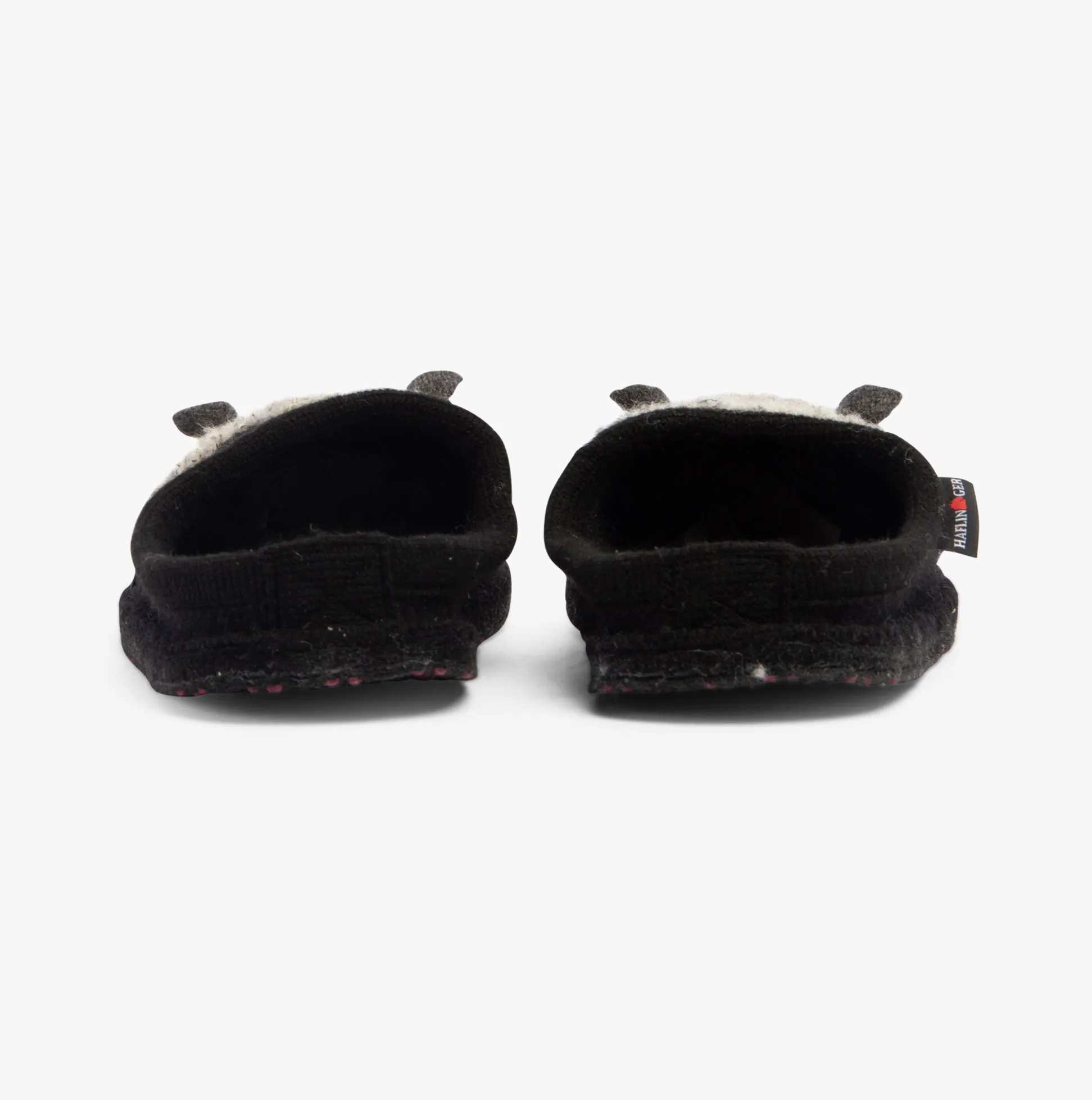 Haflinger LAMBY Womens Slippers Black