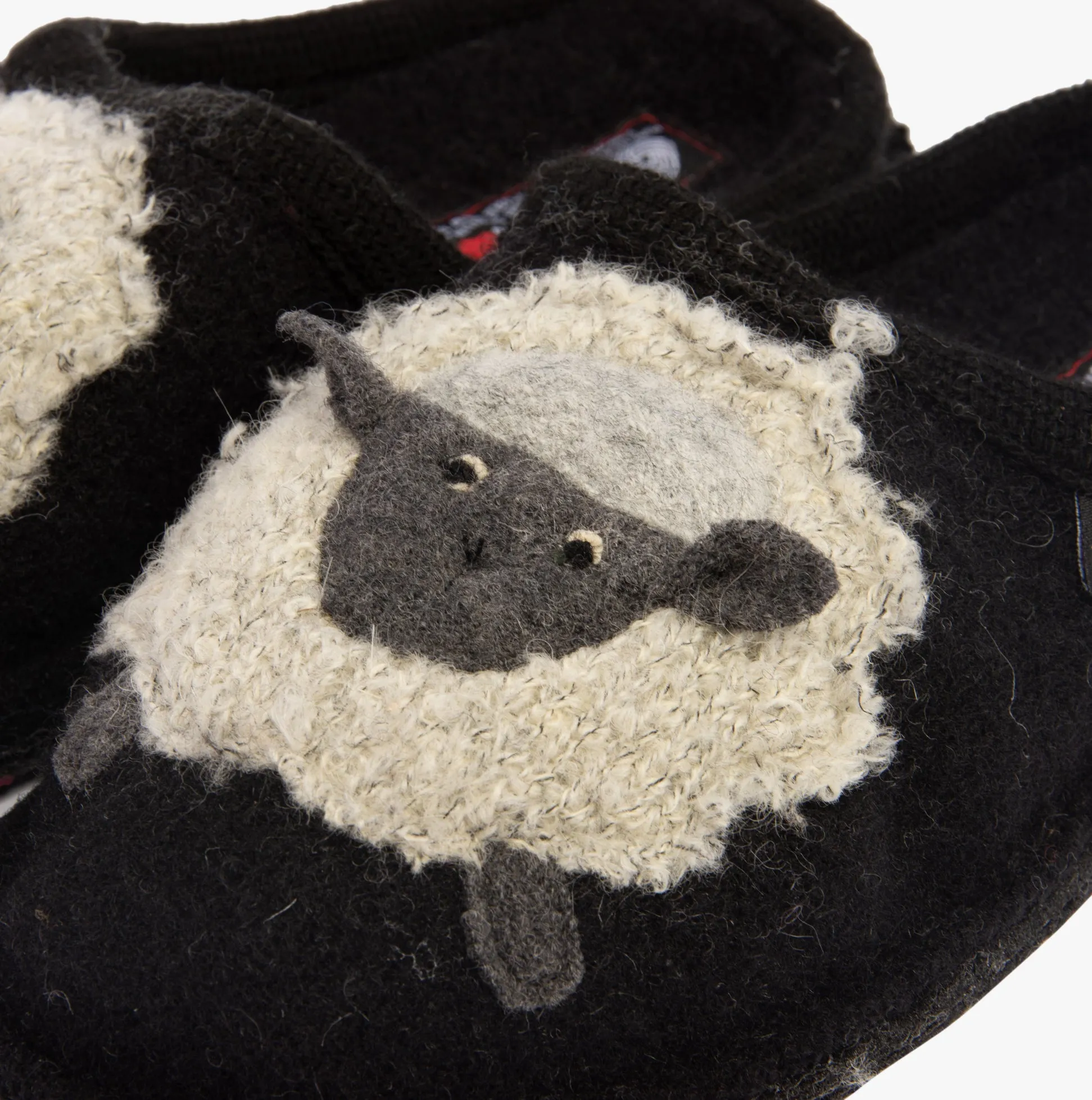 Haflinger LAMBY Womens Slippers Black