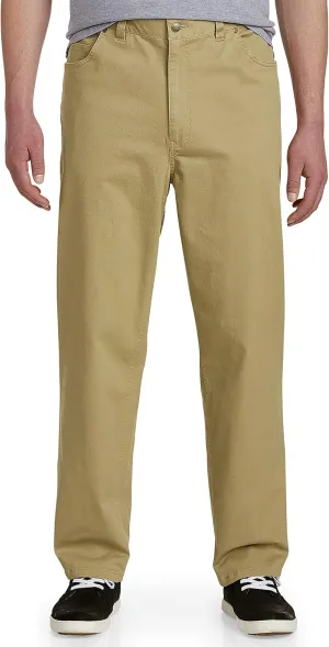 Harbor Bay by DXL Men's Big and Tall Continuous Comfort Pants Tigers Eye 42 x 30