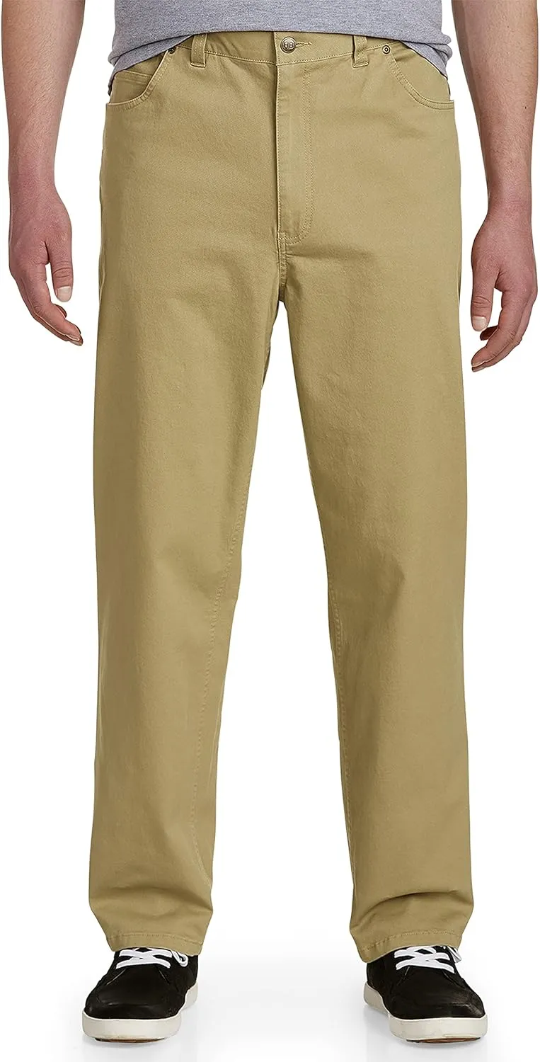 Harbor Bay by DXL Men's Big and Tall Continuous Comfort Pants Tigers Eye 42 x 30