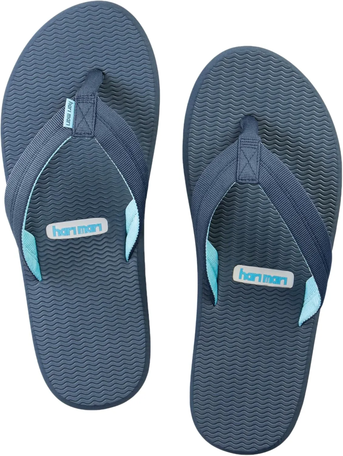 Hari Mari- Dunes- Men's Waterproof Boat Safe Colorful Rubber Flip Flops- No Break Ins, Firm Arch Support, Antimicrobial, and Floats in Water