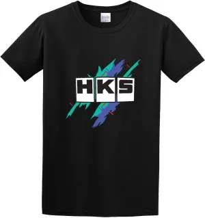 Hks Performance Racing Unisex 100% Cotton Short-Sleeve T-Shirts Black