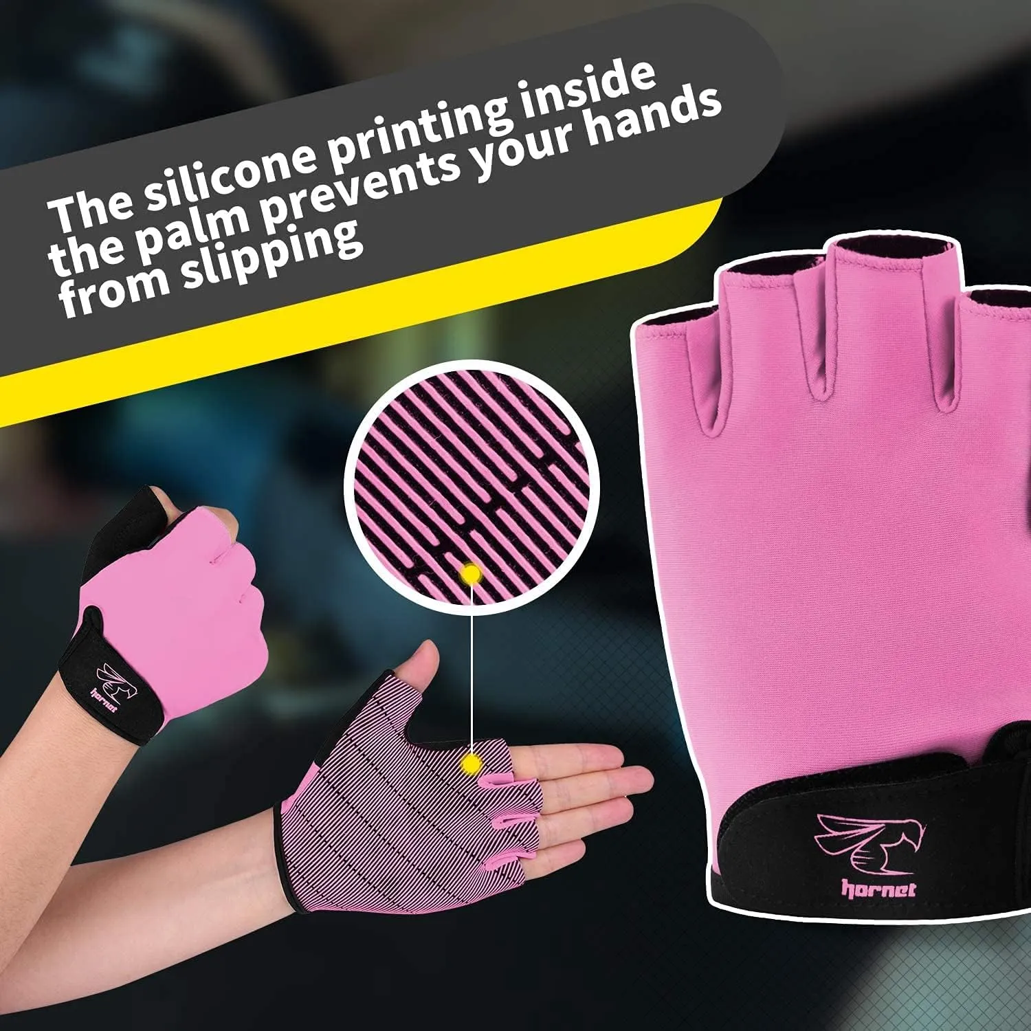 Hornet Watersports Light Pink Rowing Gloves for Women Ideal for Indoor Rowing, Sculling, Kayak, SUP, Outrigger Canoe, Dragon Boat and Other Watersports