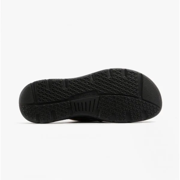 Hush Puppies CARSON Mens Leather Mule Slippers Olive