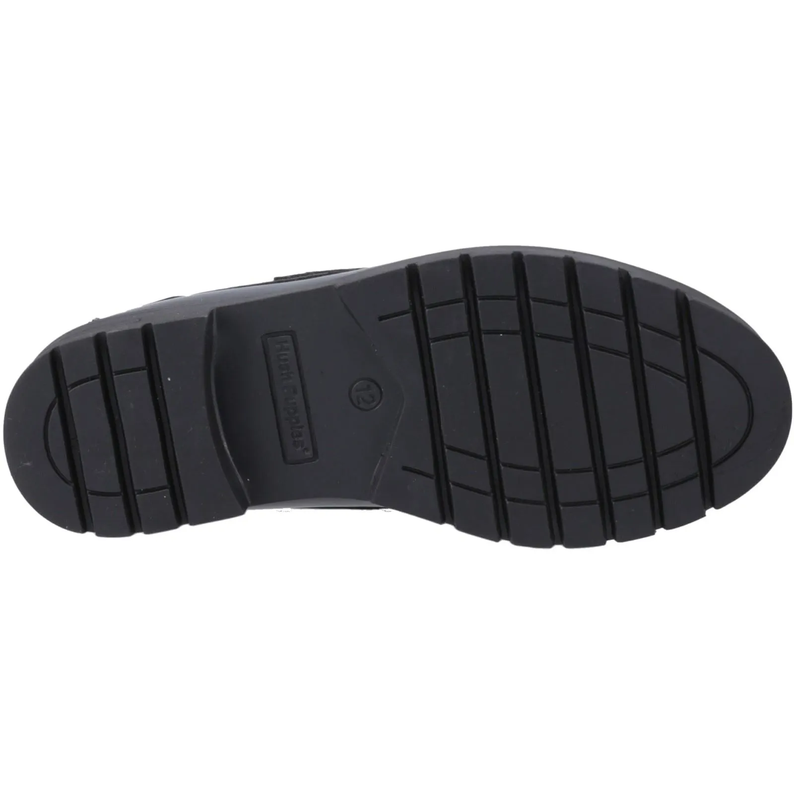Hush Puppies Lucy Leather Girls's Black Boat Shoes
