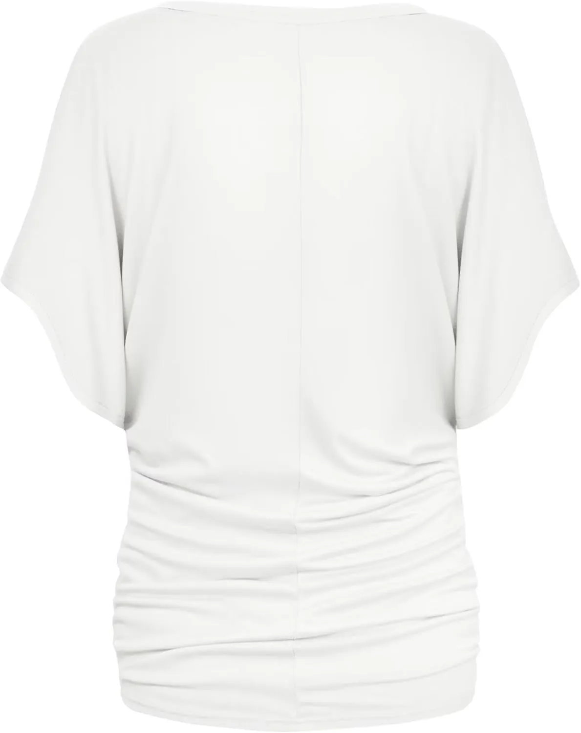 Hybrid & Company Womens Super Comfy Boat Neck Dolman Top Shirt