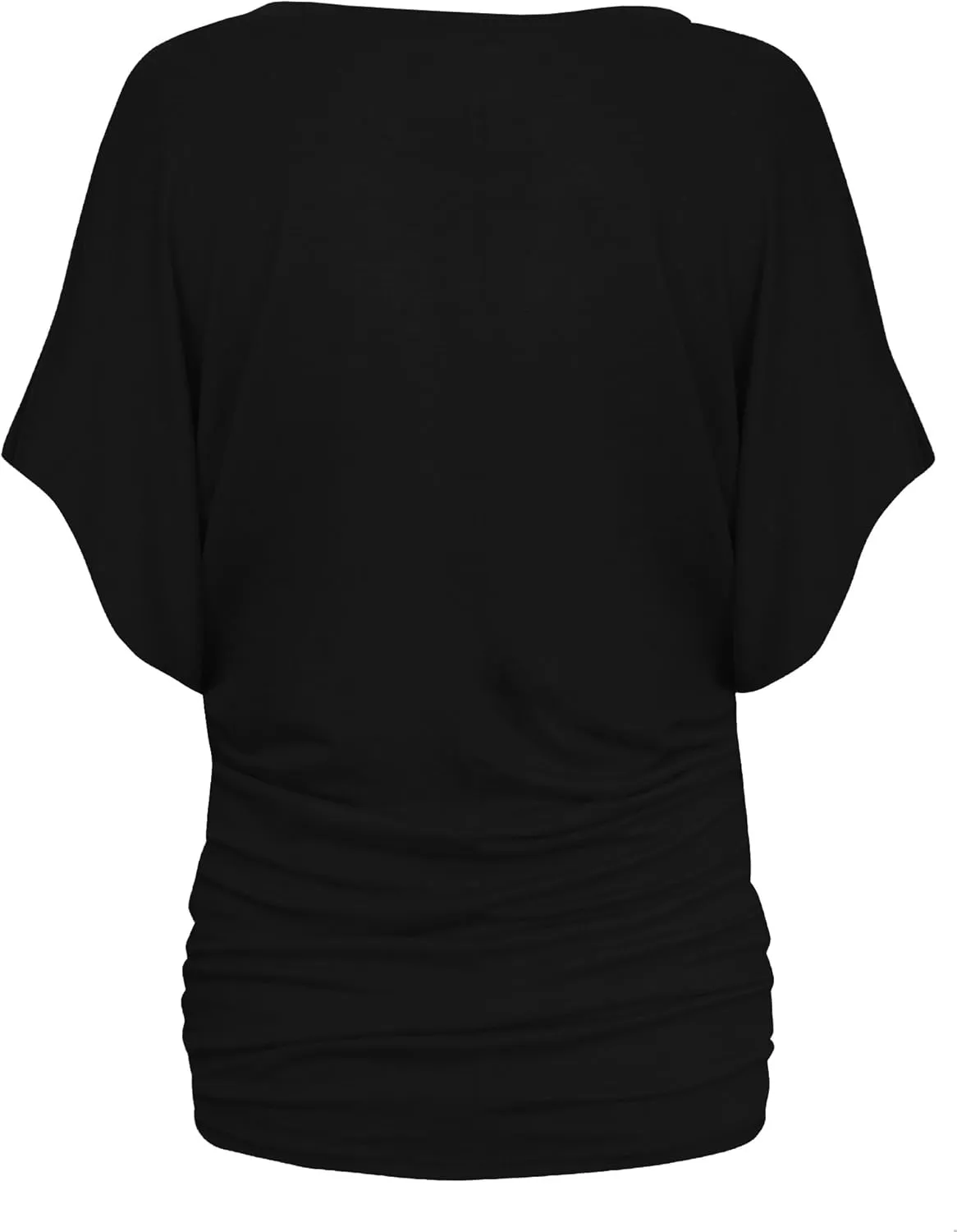Hybrid & Company Womens Super Comfy Boat Neck Dolman Top Shirt