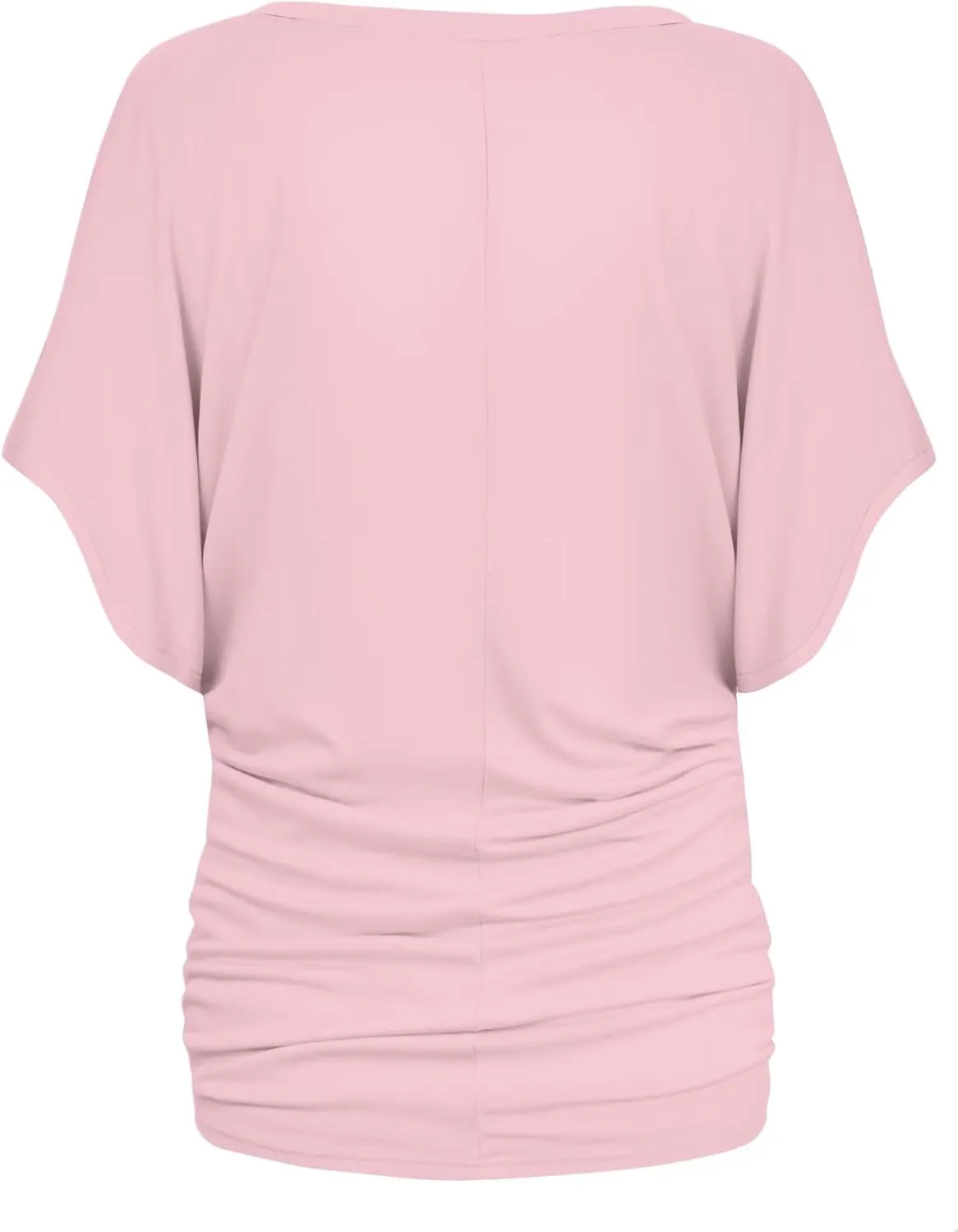 Hybrid & Company Womens Super Comfy Boat Neck Dolman Top Shirt