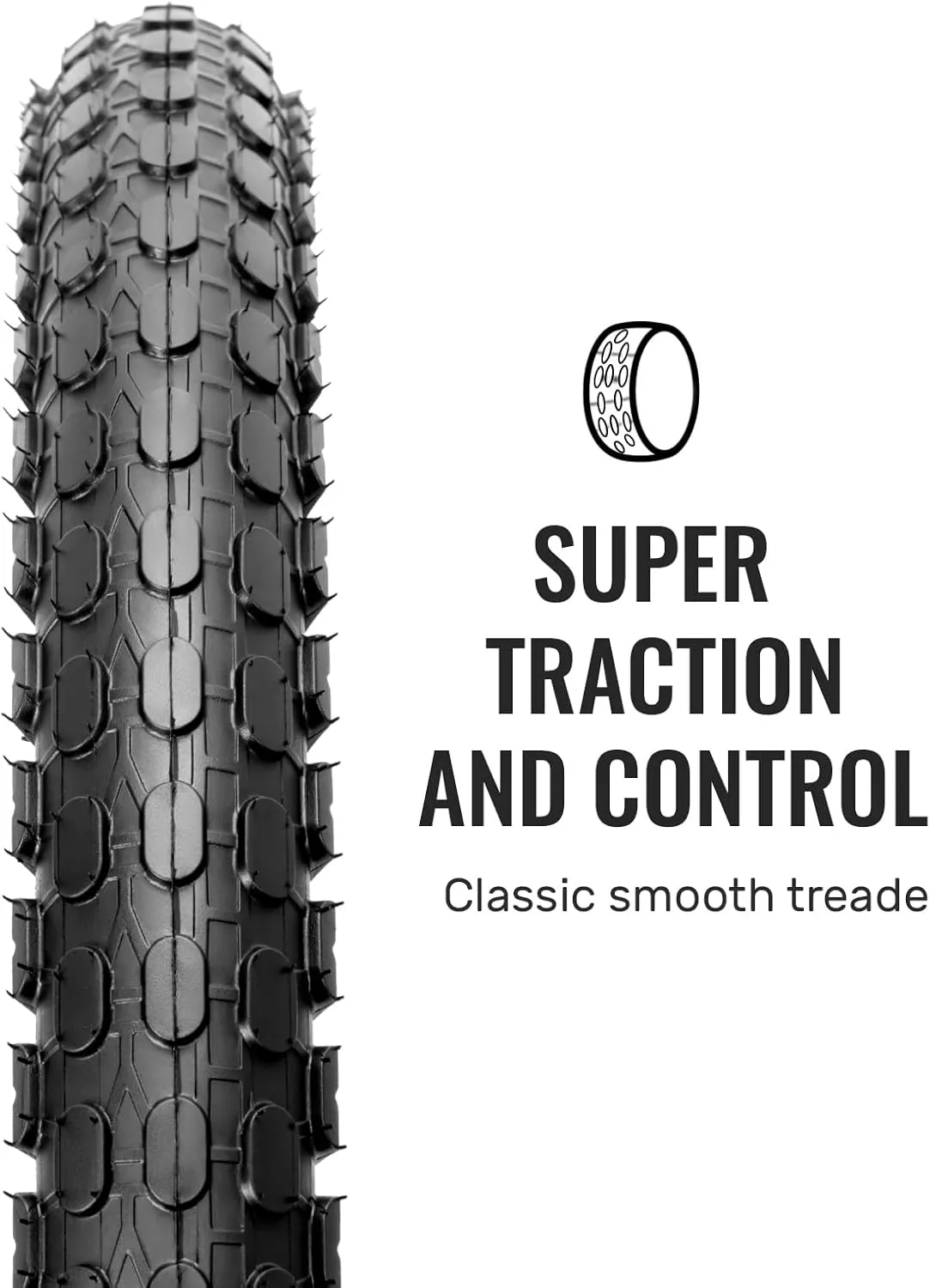 Hycline Kids Bike Replacement Tires Set：2-Pack 16/20x2.125 Inch Premium Butyl Rubber Puncture-Resistant Folding Bicycle Tires and 2 Pcs Bike Tubes Schrader Valve with Tire Levers for BMX Urban