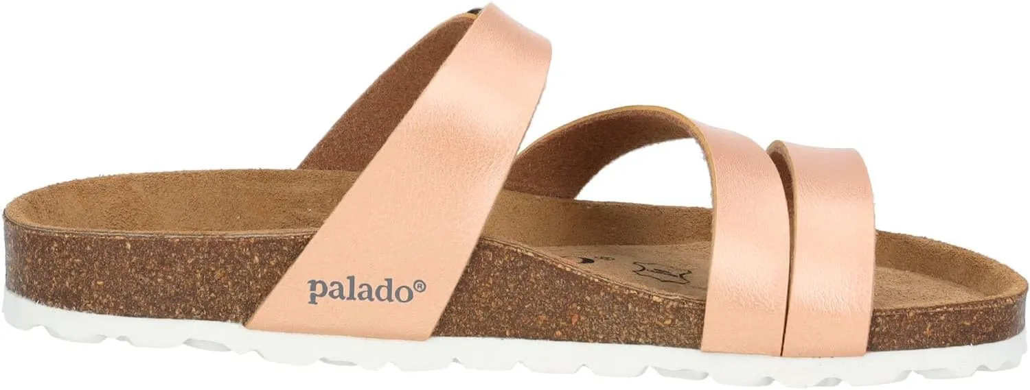 Ikaria Women's Mules - Extra Comfortable Sandals - Fashionable Slippers with Natural Cork - Made in EU - Sandals with Sole Made of Finest Natural Leather
