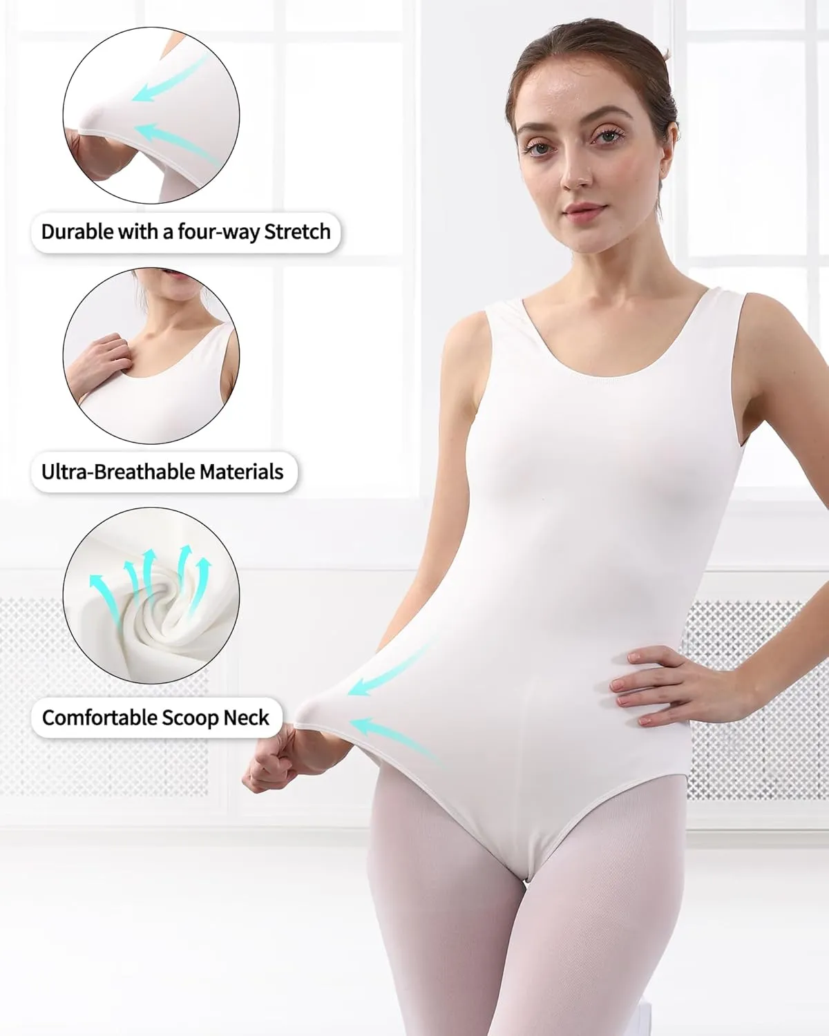 iMucci Womens Tank Leotard Ballet Leotard Gymnastics Dance Leotards for Women