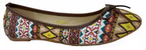 In Pumps Ballerina Slip Cost-efficient Black Friday sale Shoe. Patterns Aztec Close