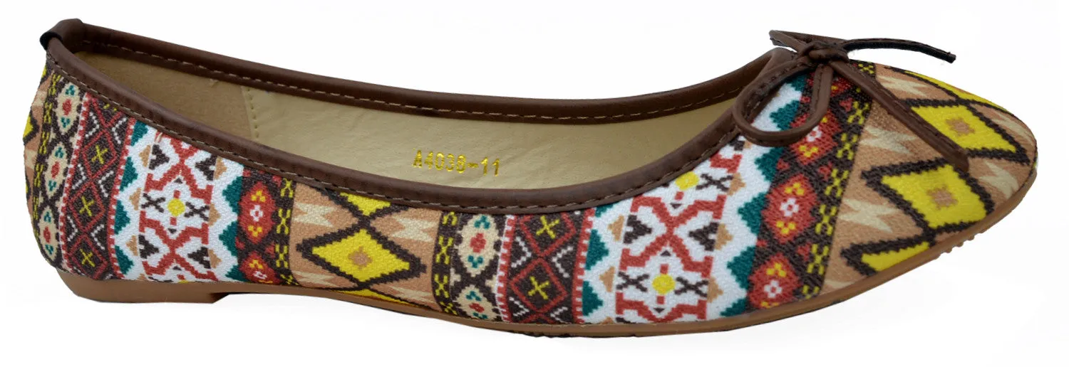 In Pumps Ballerina Slip Cost-efficient Black Friday sale Shoe. Patterns Aztec Close