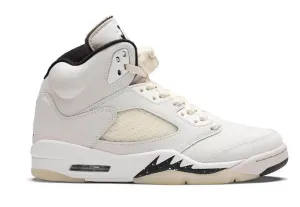 Jordan 5 High Top Grade School Sail Black Orewood