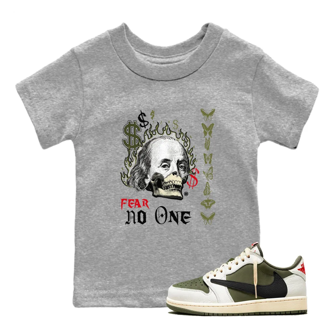 Jordan - Fear One Kids Olive Streamlined Travis Air Last chance No Sneaker Scott Medium SNRT 1 Tees