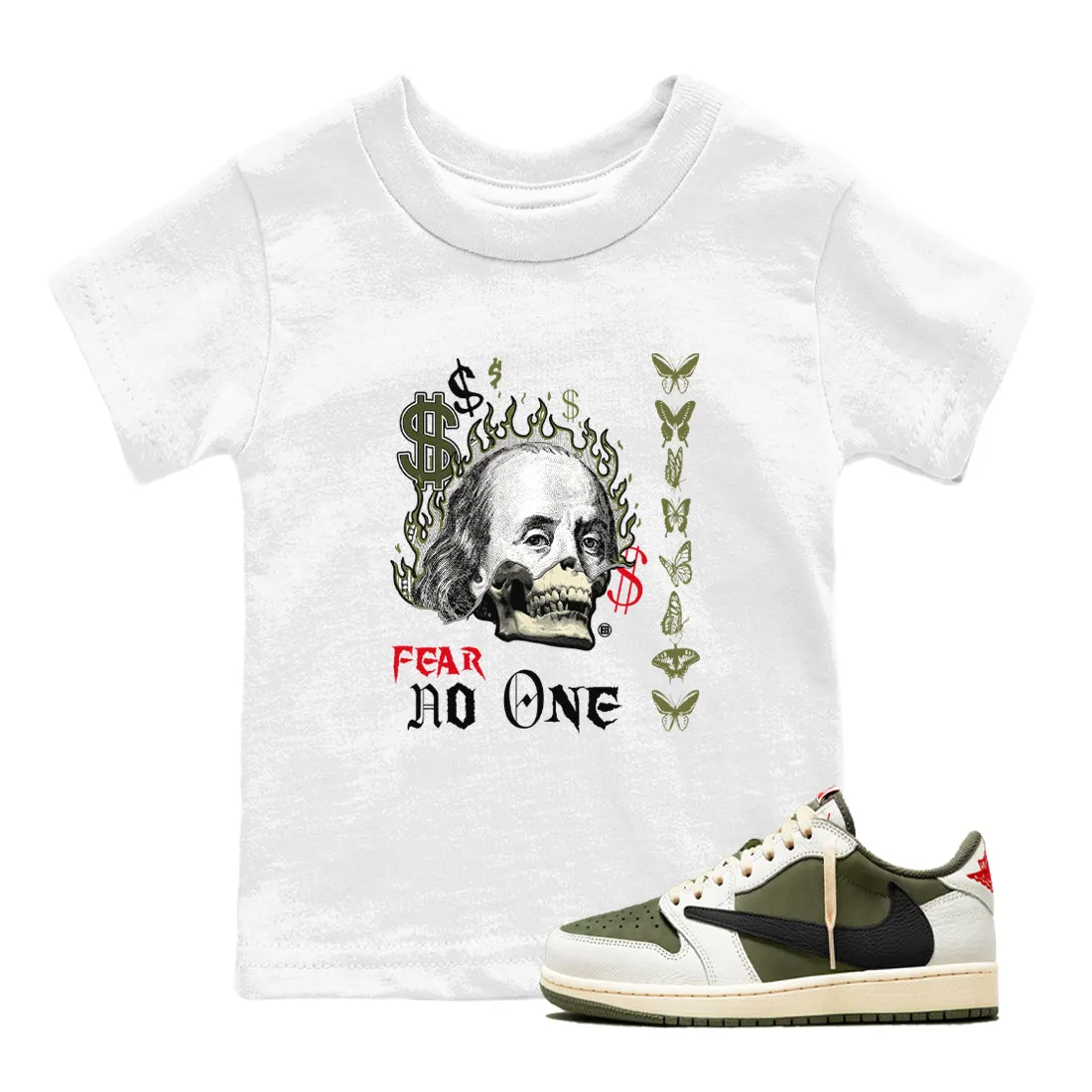 Jordan - Fear One Kids Olive Streamlined Travis Air Last chance No Sneaker Scott Medium SNRT 1 Tees