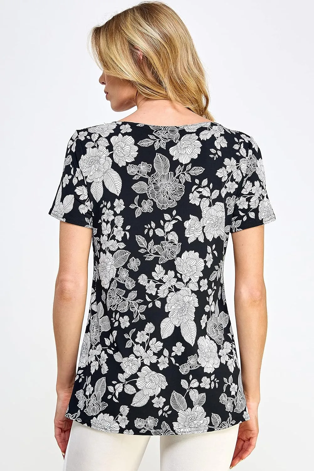 Jostar Boat Neckline Short Short Sleeve Top-3068HT-SRP1-W446