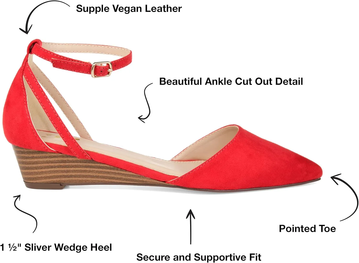 Journee Women's Arkie Sliver Wedge