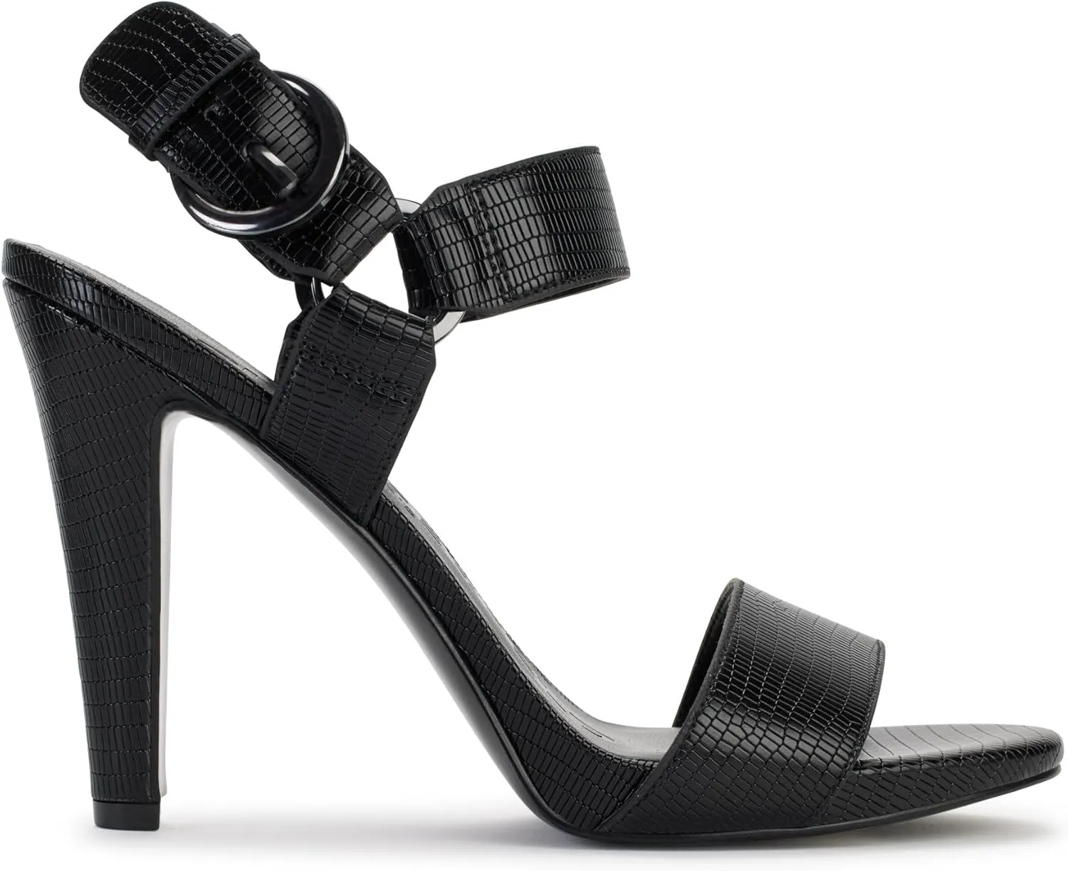 KARL LAGERFELD Women's Leather Cieone Heeled Open-toe Sandal