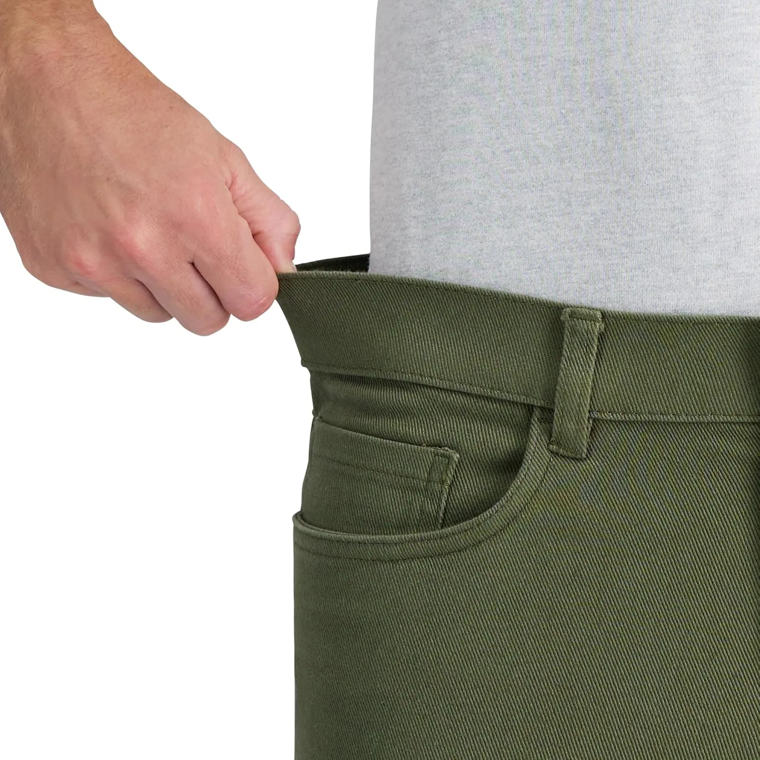 Kenneth Cole Men's Flex Waist Slim Fit 5 Pocket Casual Pant-Regular and Big and Tall