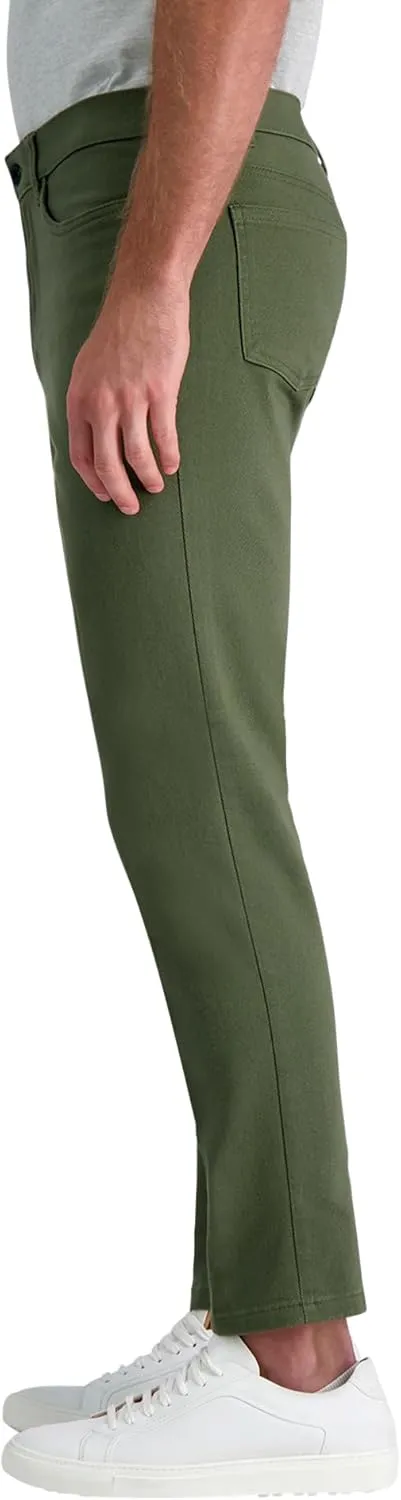 Kenneth Cole Men's Flex Waist Slim Fit 5 Pocket Casual Pant-Regular and Big and Tall