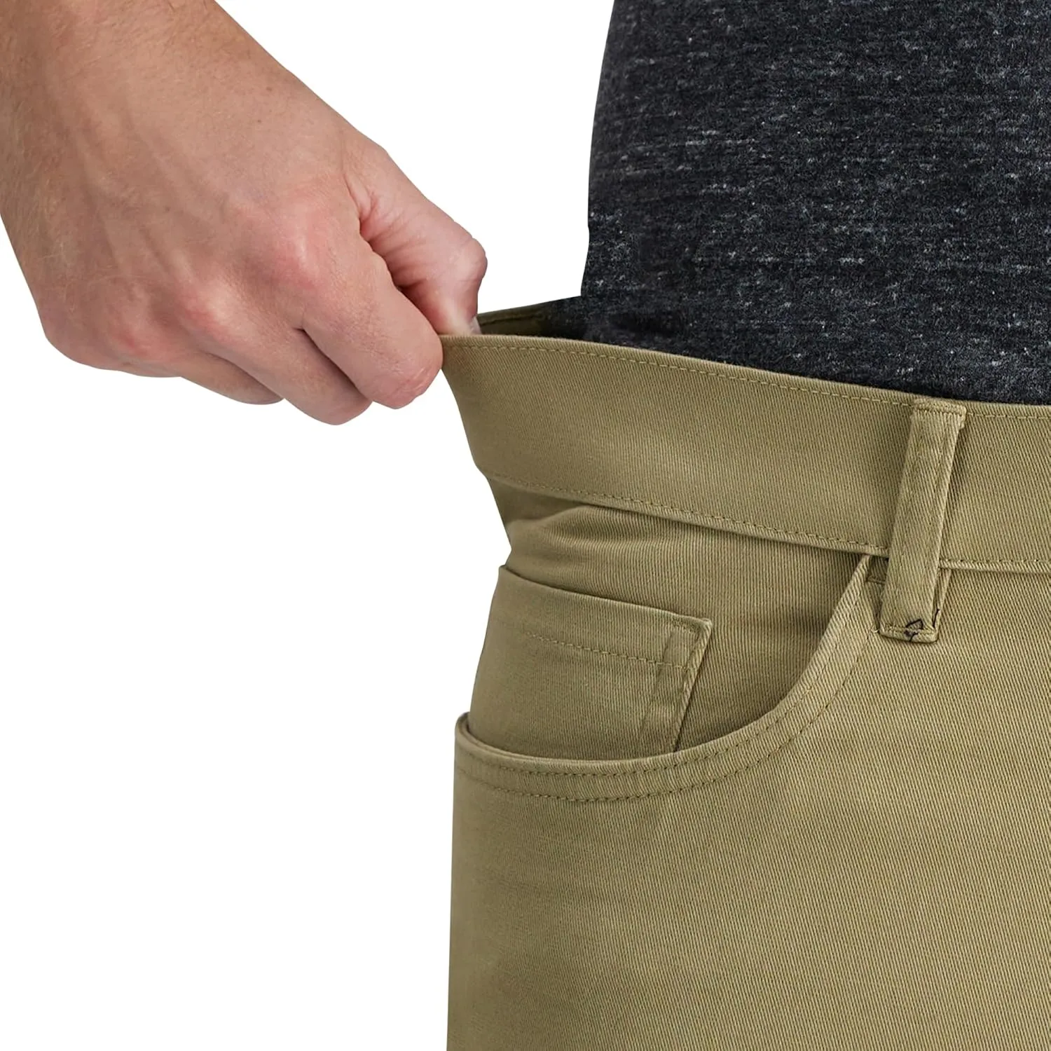 Kenneth Cole REACTION Men's Flex Waist Slim Fit 5 Pocket Casual Pant-Regular and Big and Tall