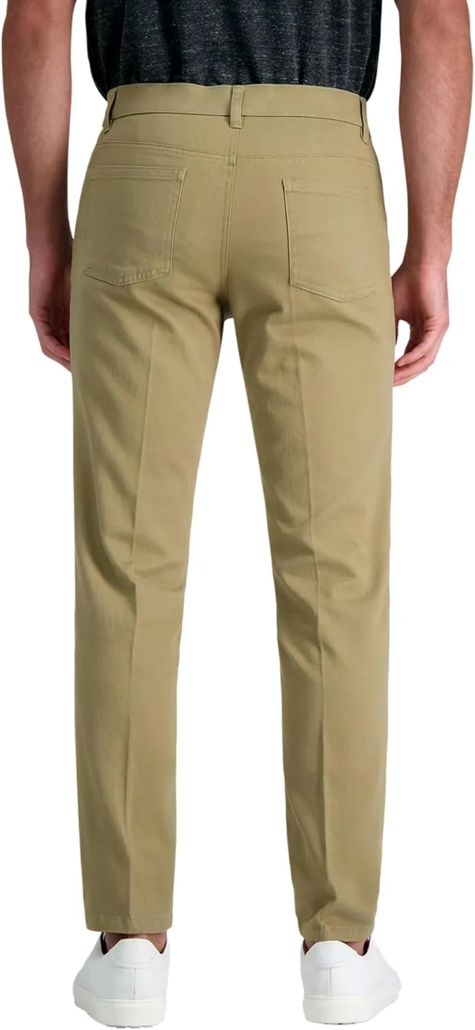 Kenneth Cole REACTION Men's Flex Waist Slim Fit 5 Pocket Casual Pant-Regular and Big and Tall