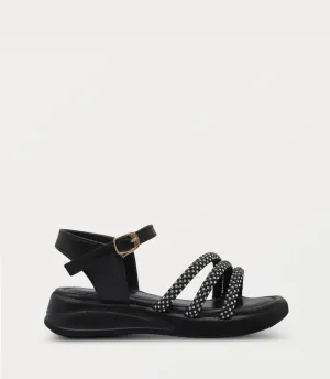KG0219-BLACK-Girl Sandal