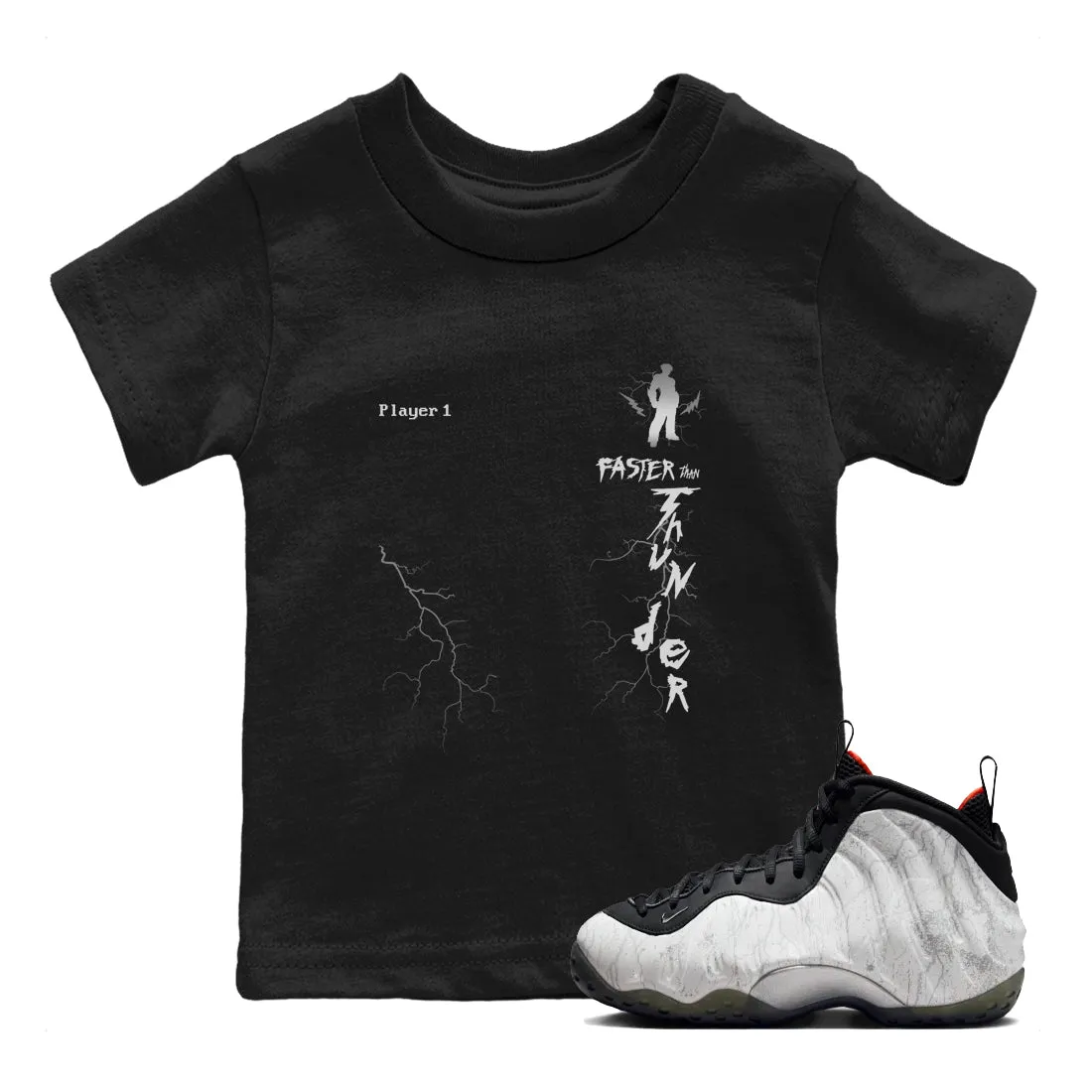 Kids One Thunder Tees Jin Faster - Same-day shipping Than Air SNRT Sneaker Season clearance Foamposite