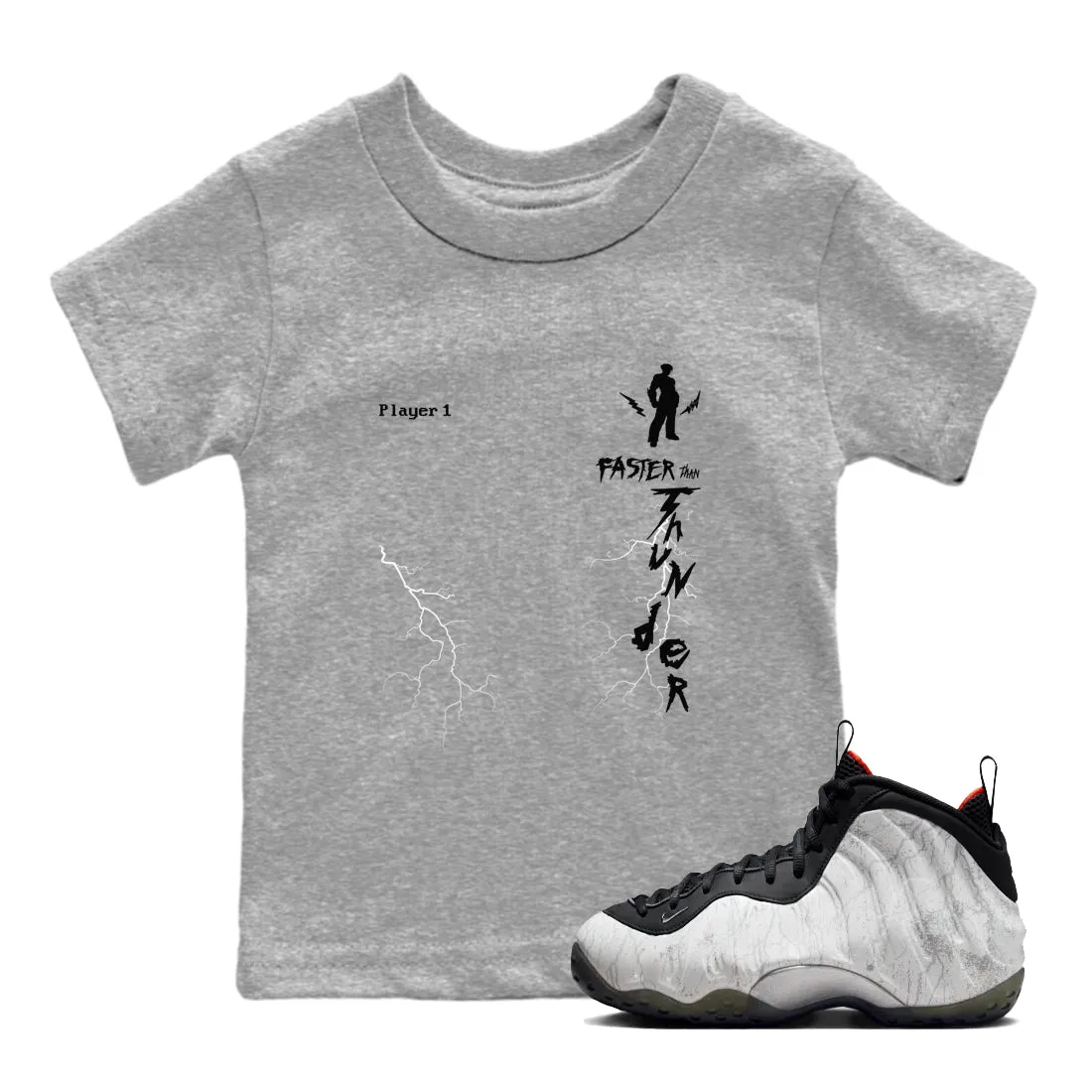 Kids One Thunder Tees Jin Faster - Same-day shipping Than Air SNRT Sneaker Season clearance Foamposite