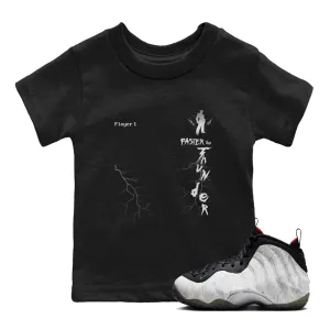 Kids One Thunder Tees Jin Faster - Same-day shipping Than Air SNRT Sneaker Season clearance Foamposite