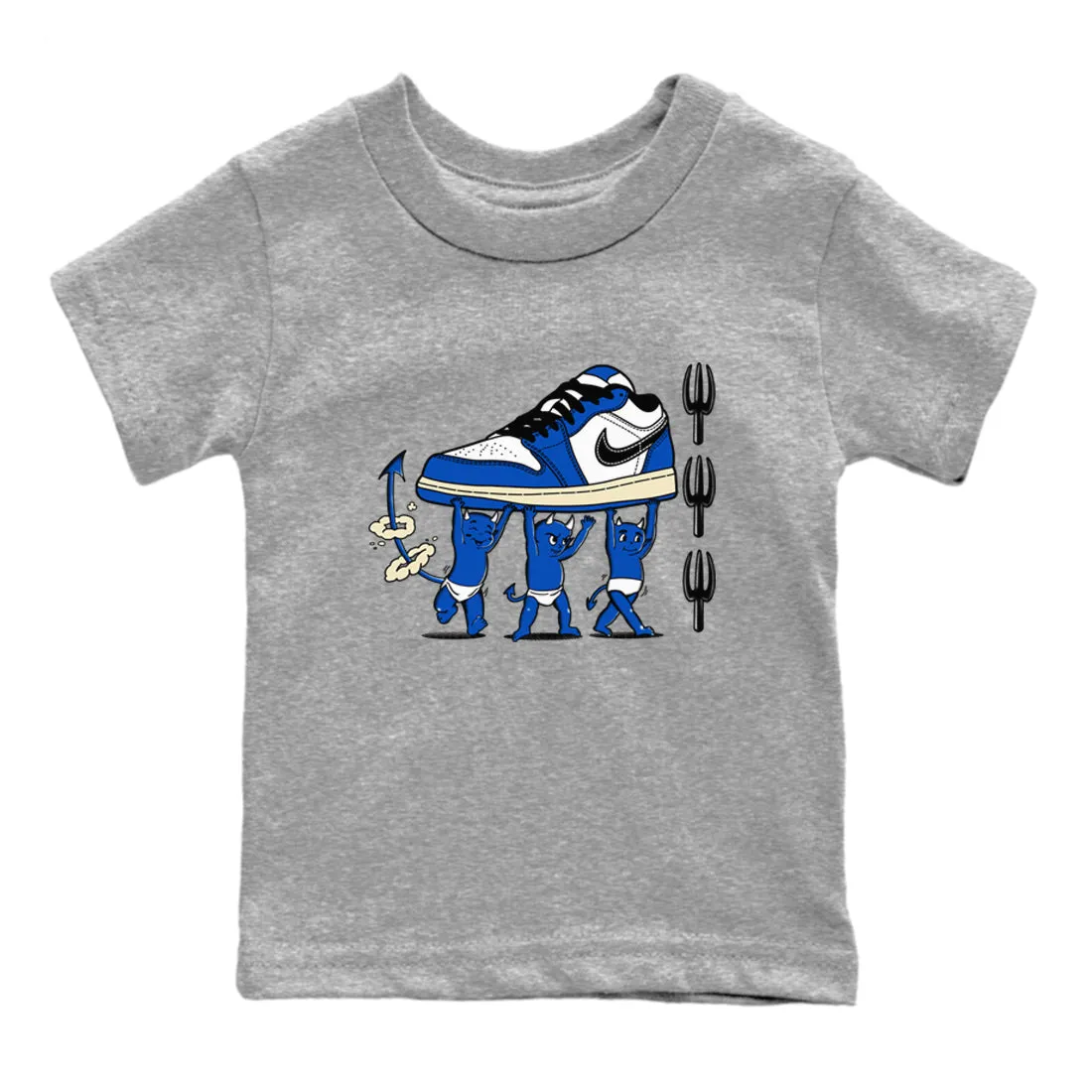 Kids Shockproof Tees SNRT Jordan Devil 1 Air Royal Babies - Game Sneaker Superior-grade