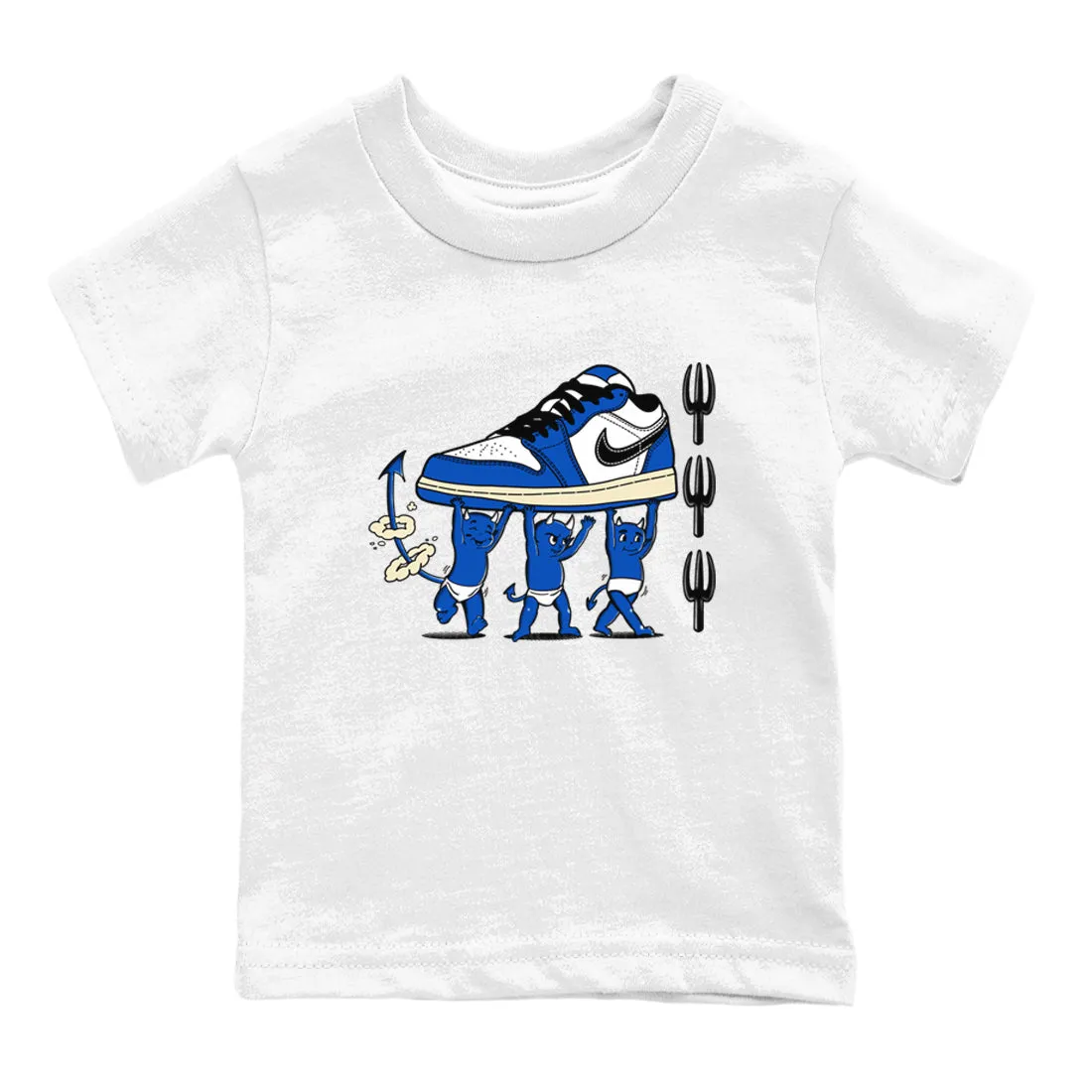 Kids Shockproof Tees SNRT Jordan Devil 1 Air Royal Babies - Game Sneaker Superior-grade