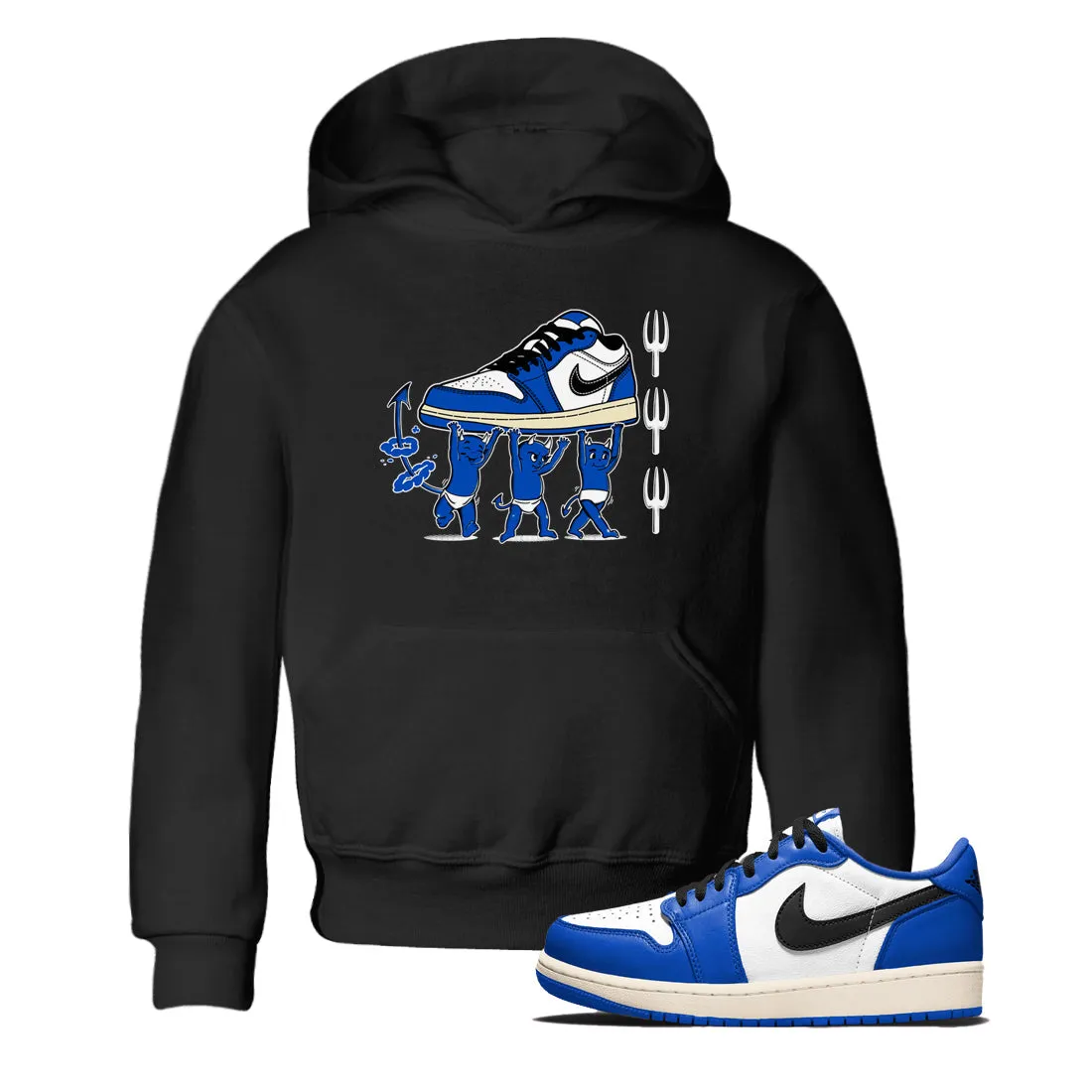 Kids Shockproof Tees SNRT Jordan Devil 1 Air Royal Babies - Game Sneaker Superior-grade