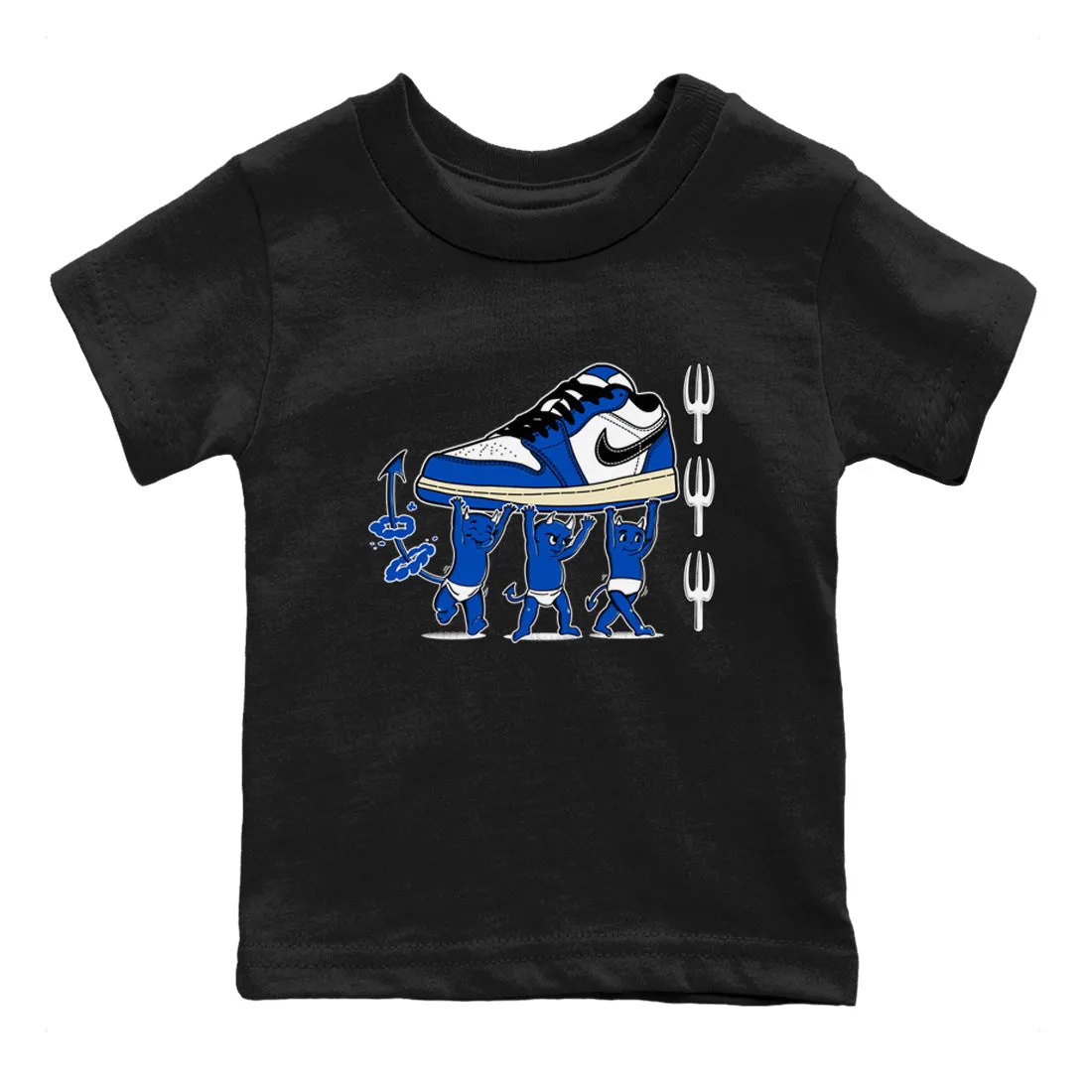 Kids Shockproof Tees SNRT Jordan Devil 1 Air Royal Babies - Game Sneaker Superior-grade