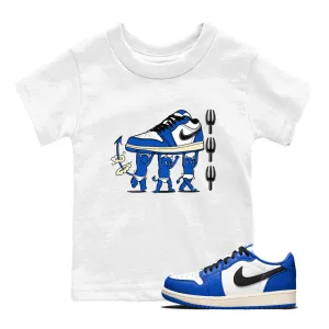 Kids Shockproof Tees SNRT Jordan Devil 1 Air Royal Babies - Game Sneaker Superior-grade