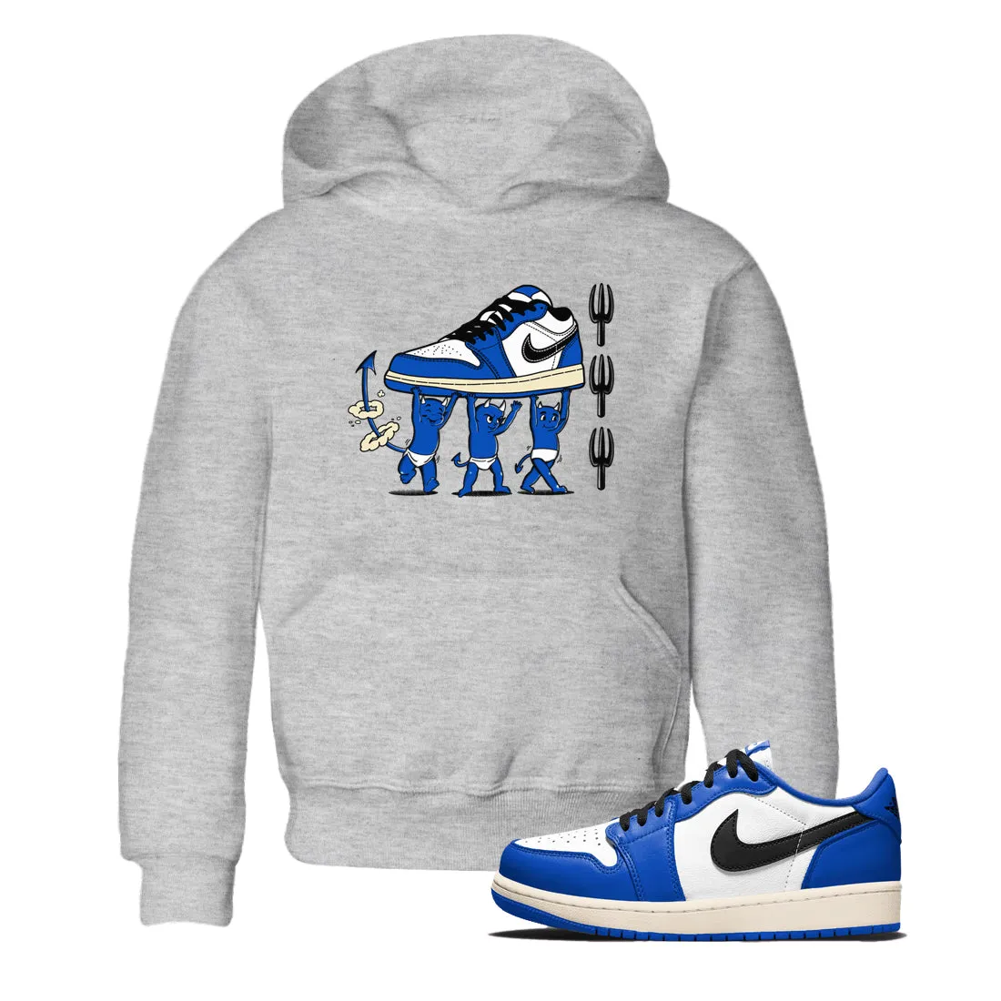 Kids Shockproof Tees SNRT Jordan Devil 1 Air Royal Babies - Game Sneaker Superior-grade