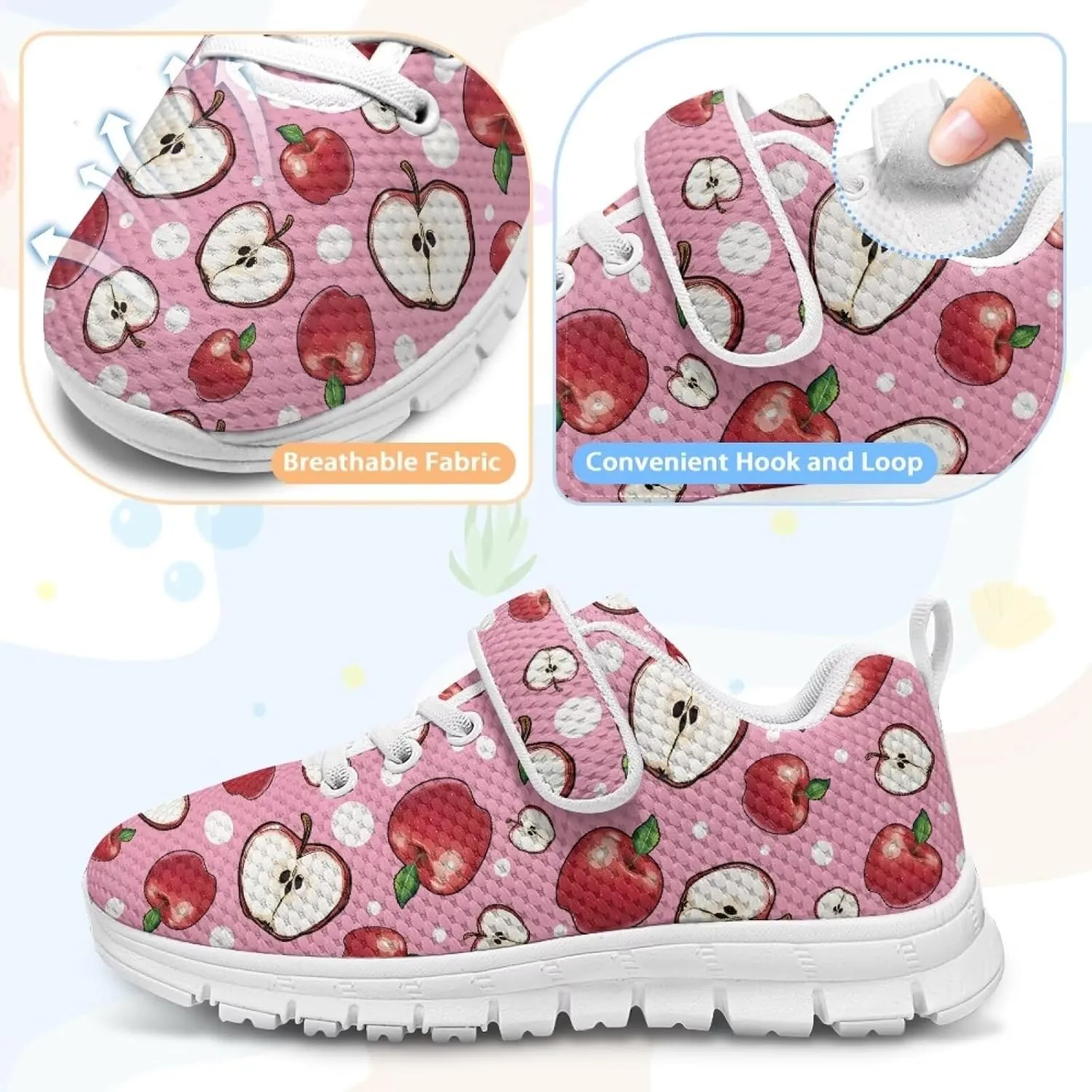 Kids Tennis Gym Shoes Slip On Sneakers Comfy Running Athletic Shoes