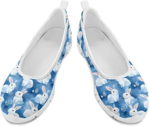 Ladies Slip on Loafer Shoes Womens Flats Shoes Ballet Pregnant Women Work Casual Comfortable White Sole