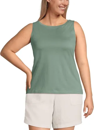 Lands' End Women's American-Grown Supima Cotton Tank Top