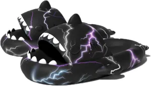 Lantern Fish Shark Slippers, Angler Fish Slides, Glow in the Dark Super Soft, Comfy, Shark Sandals For Women Men