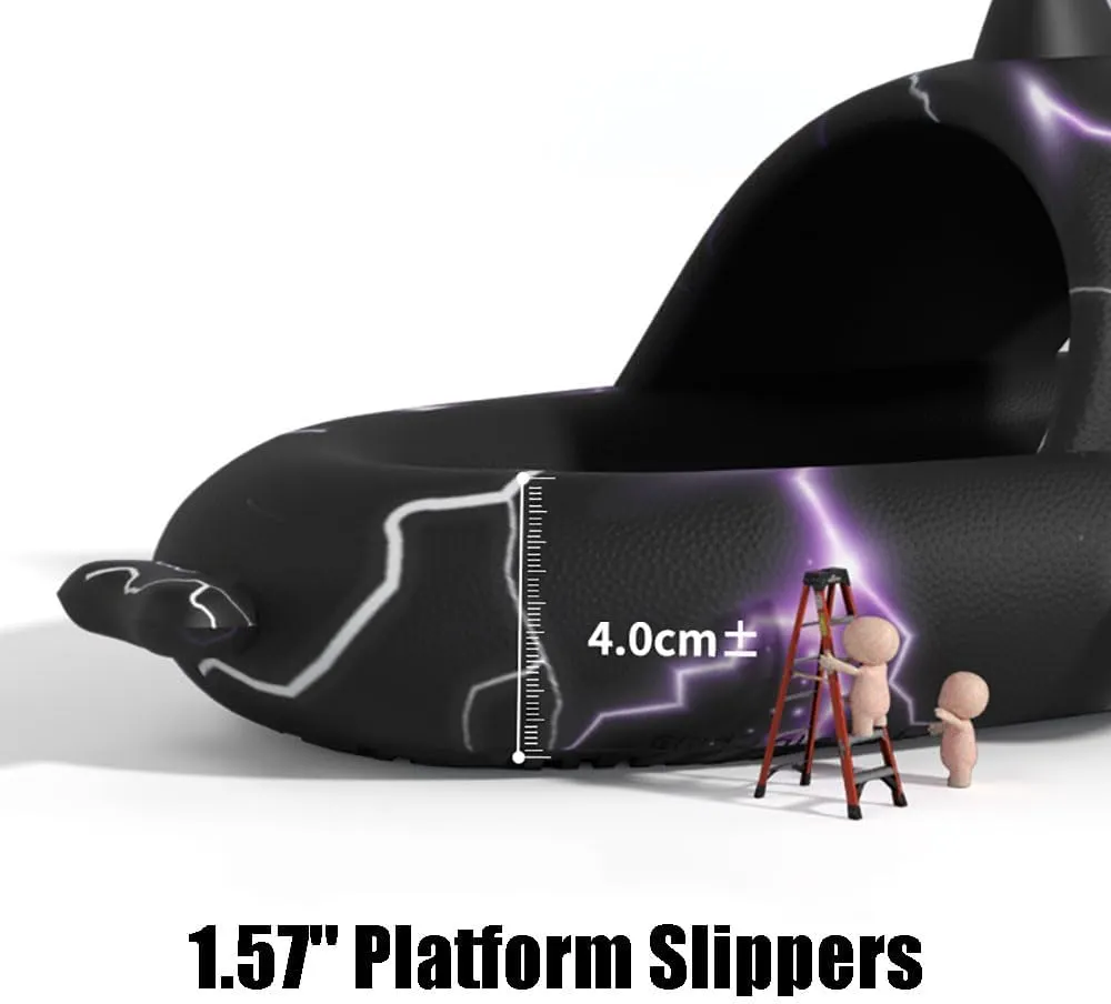 Lantern Fish Shark Slippers, Angler Fish Slides, Glow in the Dark Super Soft, Comfy, Shark Sandals For Women Men