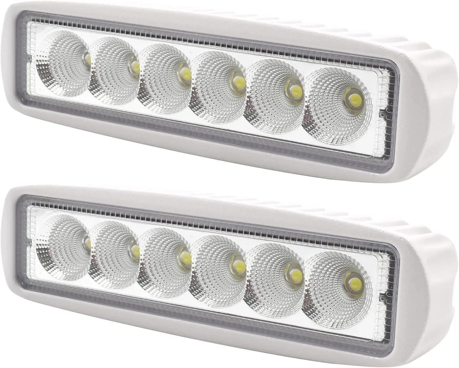 LED Boat Lights Marine Light Bar T-Top Spreader Light Bar White Flood Beams Boat Deck Lights Dock Lights IP67 Waterproof 12V 18W for Pontoon Boat Truck SUV Off-Road Night Fishing Accessories