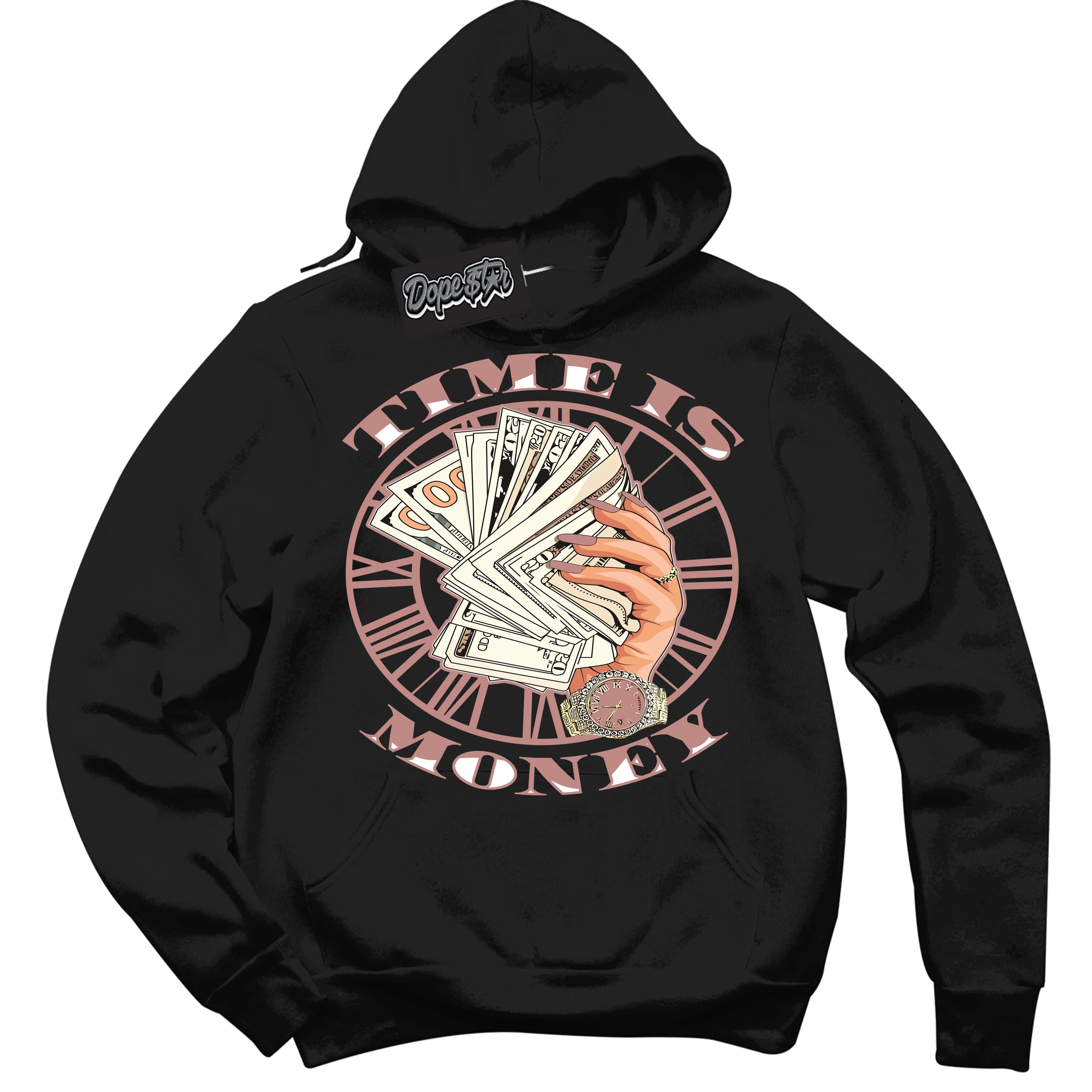 Legend Pink 1s Sneaker Hoodie Time Is Money Graphic