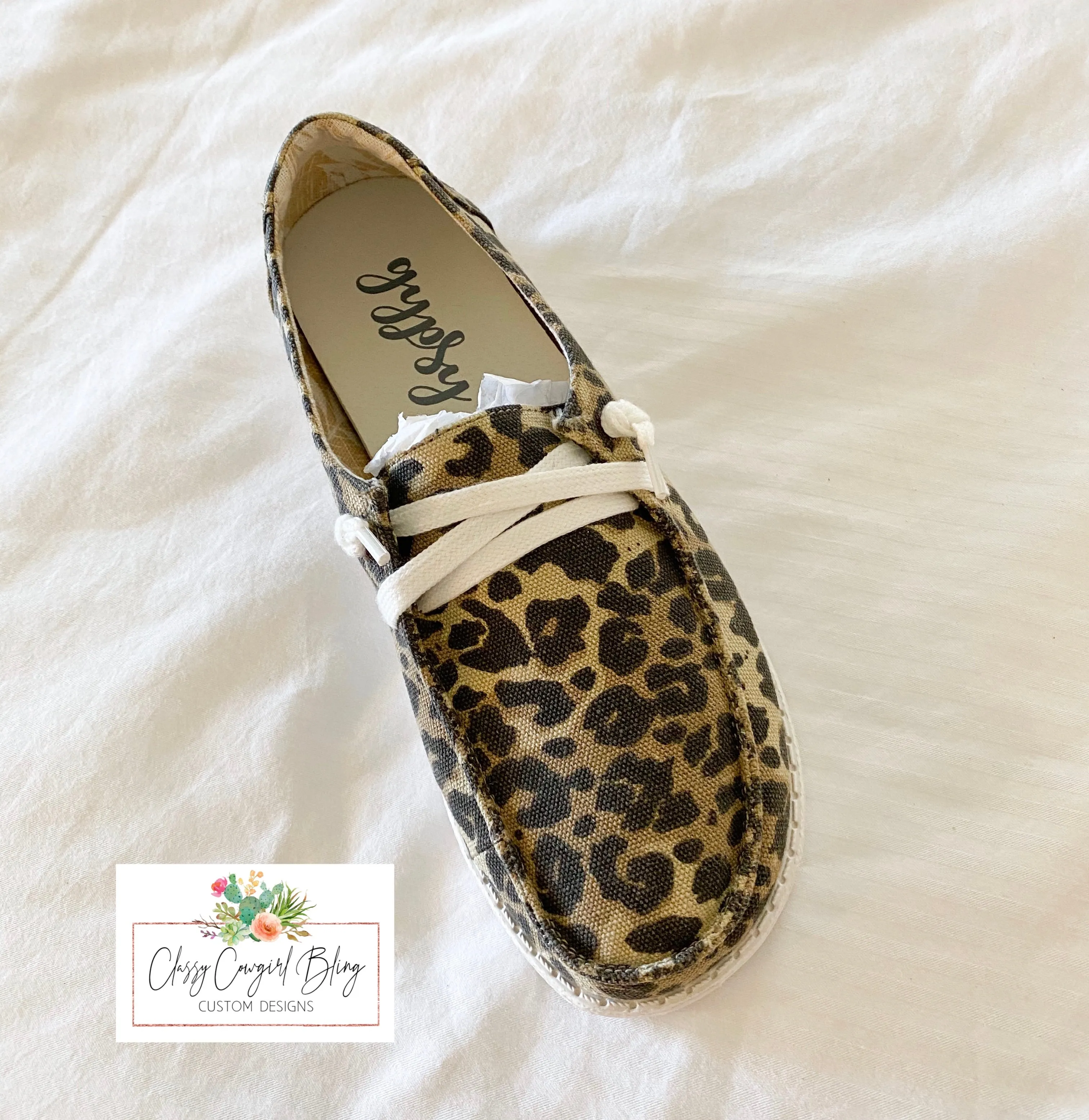 Leopard Boat Shoe