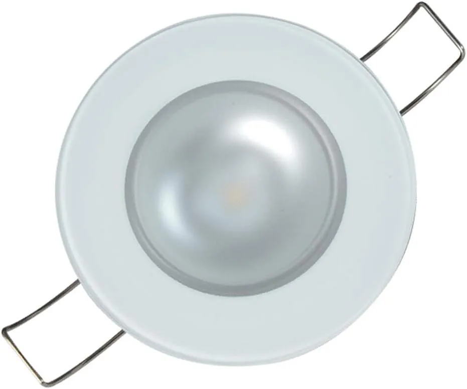 Lumitec Mirage LED Flush Mount Ceiling Down Light - White - Warm White - IP67 Rated, Slim Profile, Ideal for Indoor/Outdoor, 113129, 300 Lumens