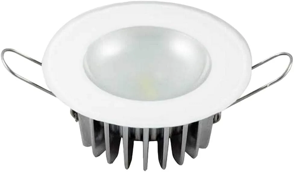 Lumitec Mirage LED Flush Mount Ceiling Down Light - White - Warm White - IP67 Rated, Slim Profile, Ideal for Indoor/Outdoor, 113129, 300 Lumens