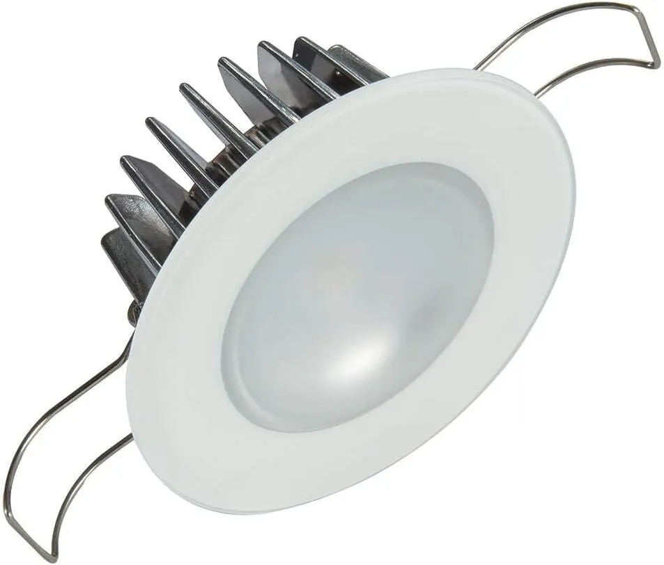 Lumitec Mirage LED Flush Mount Ceiling Down Light - White - Warm White - IP67 Rated, Slim Profile, Ideal for Indoor/Outdoor, 113129, 300 Lumens