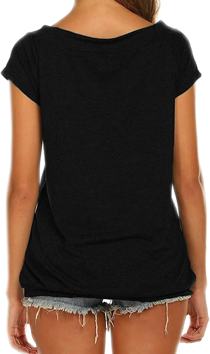 Made in 72 Printed 50th Birthday Off Shoulder Round Neck T-Shirt Tops Women