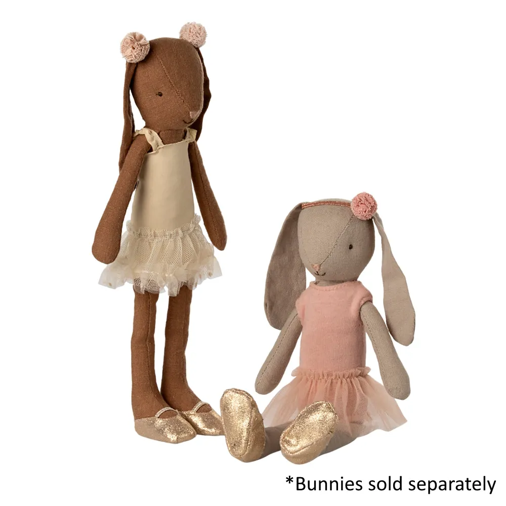 Maileg Bunny Size 2 Brown Ballet Suit And Skirt Cream